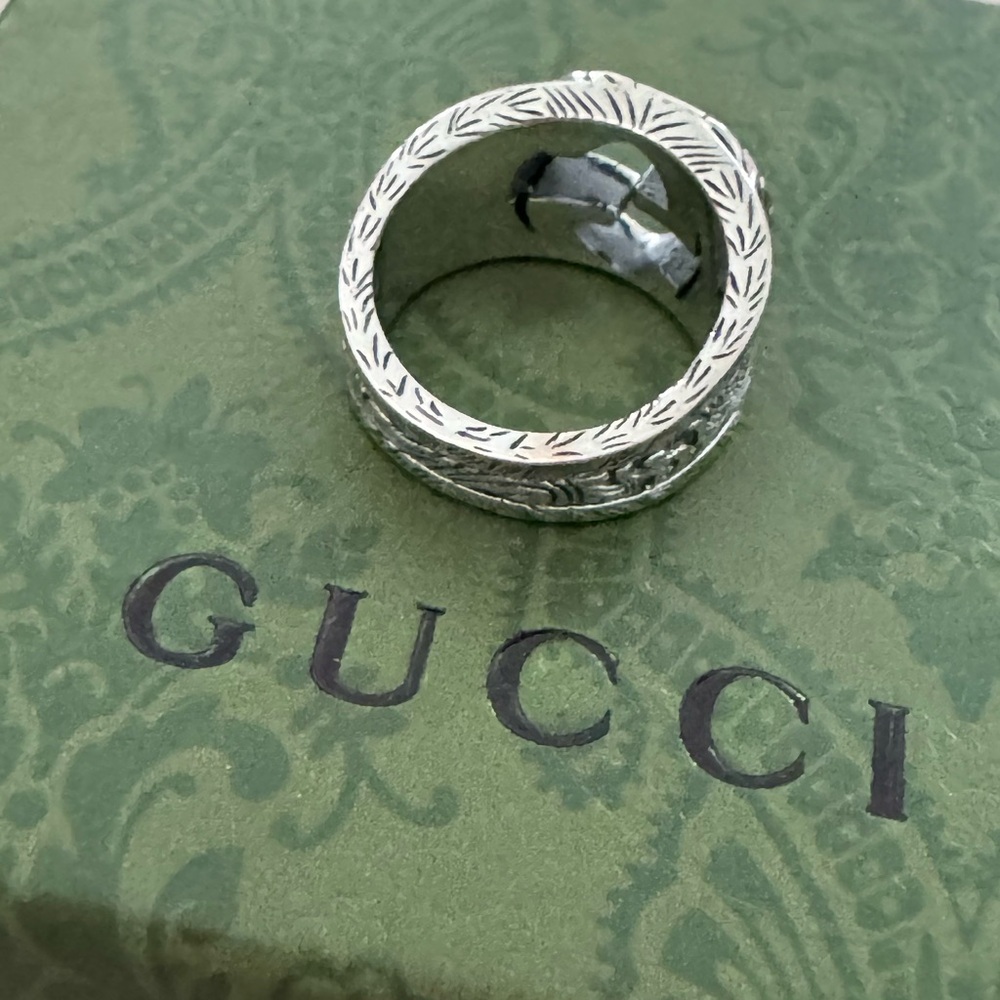 SALE !!!NWT Gucci Interlocking “G” Unisex‎ Ring - Picture 5 of 10